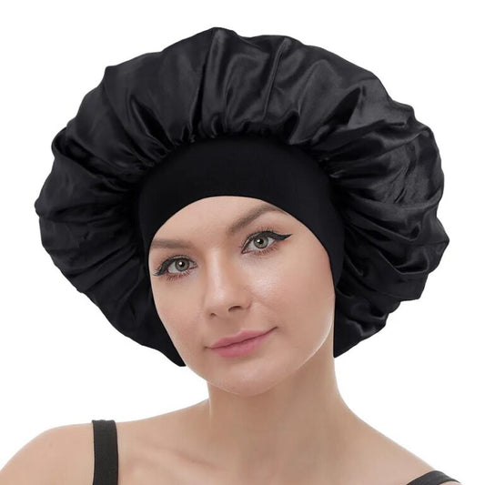 Large Band Satin Bonnet